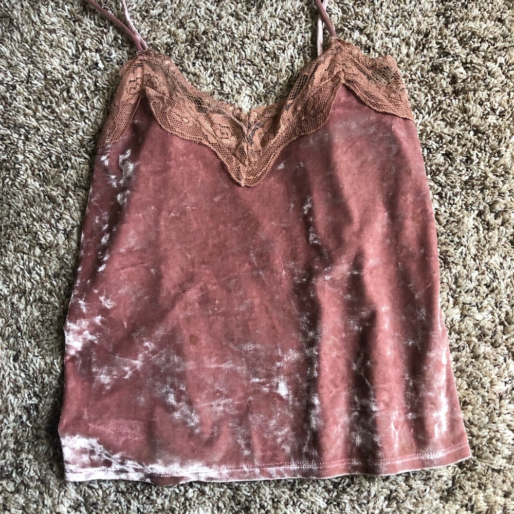 Velvet pink tank